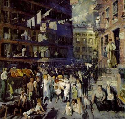 George Wesley Bellows George Wesley Bellows: Cliff Dwellers oil painting image
